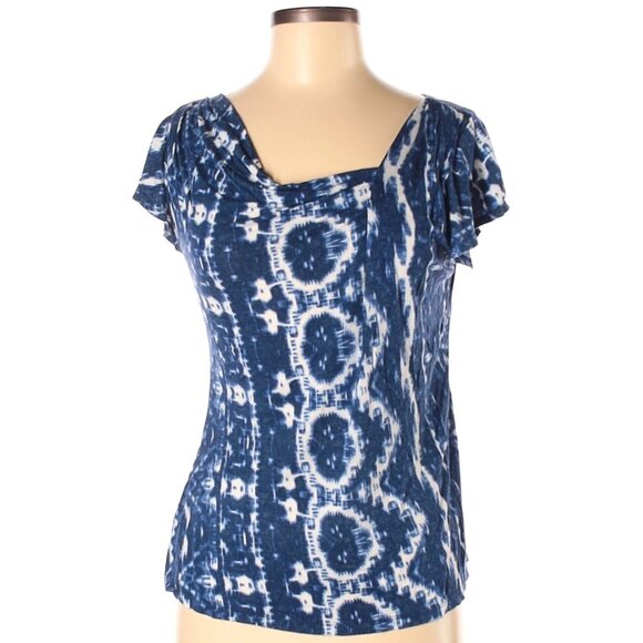 A Common Thread Blue Tie Dye Tee Shirt Top Medium - Picture 2 of 5